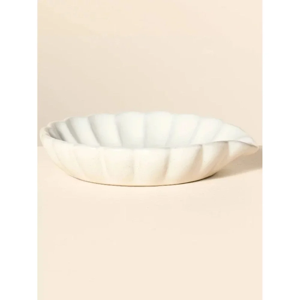 Scalloped Edge Stoneware Spoon Rest - Hearth & Hand Magnolia